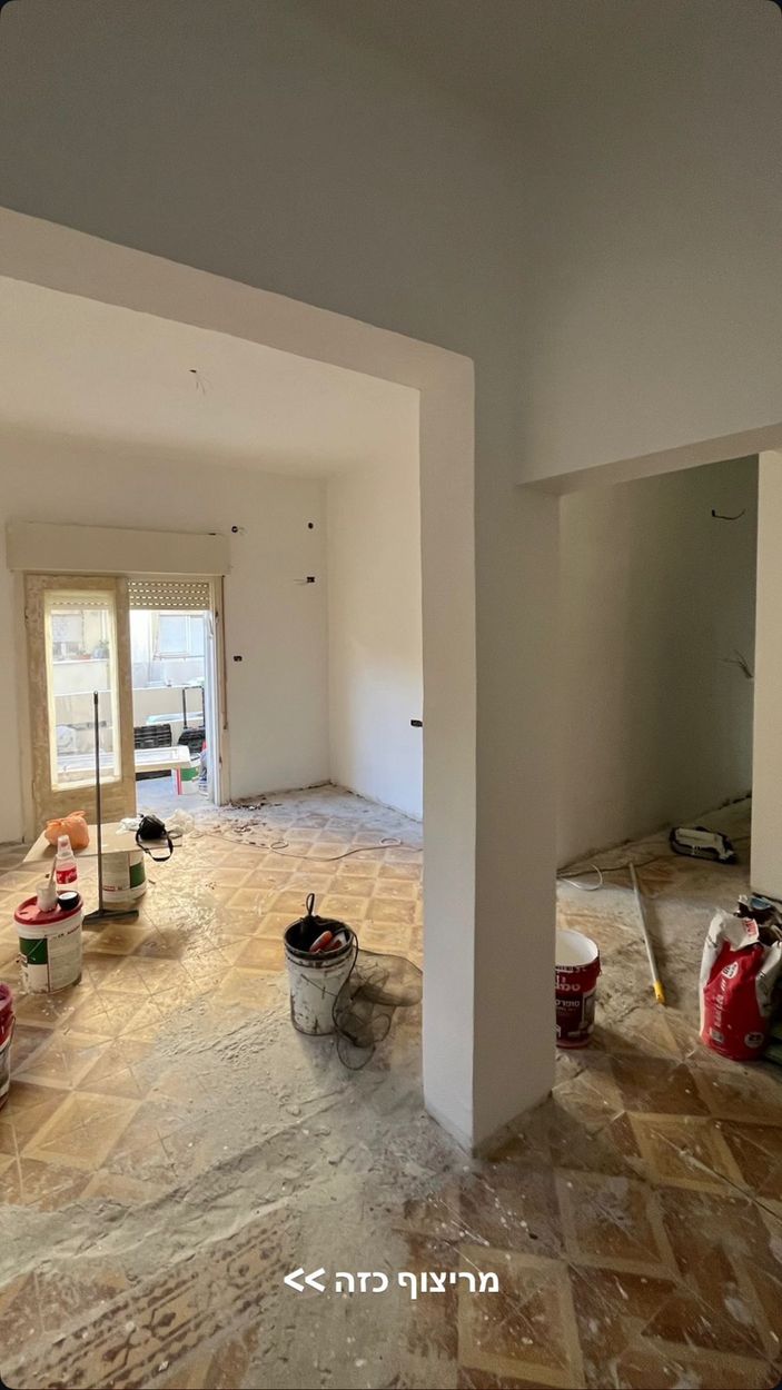 ריצוף מחדש של דירה — לפני